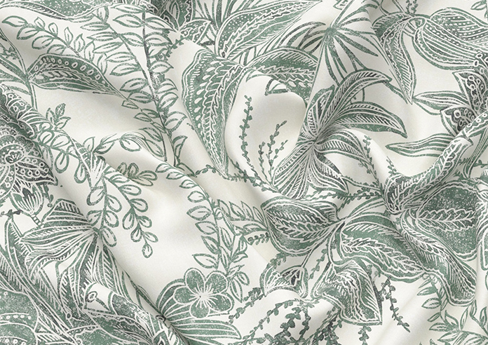 Maui, Green Ink - Roman Blind - Image 4